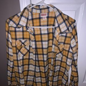 Royal Blue & Gold Flannel